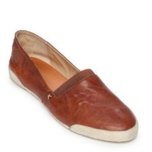 Frye Brown Leather Slip-On Shoes
